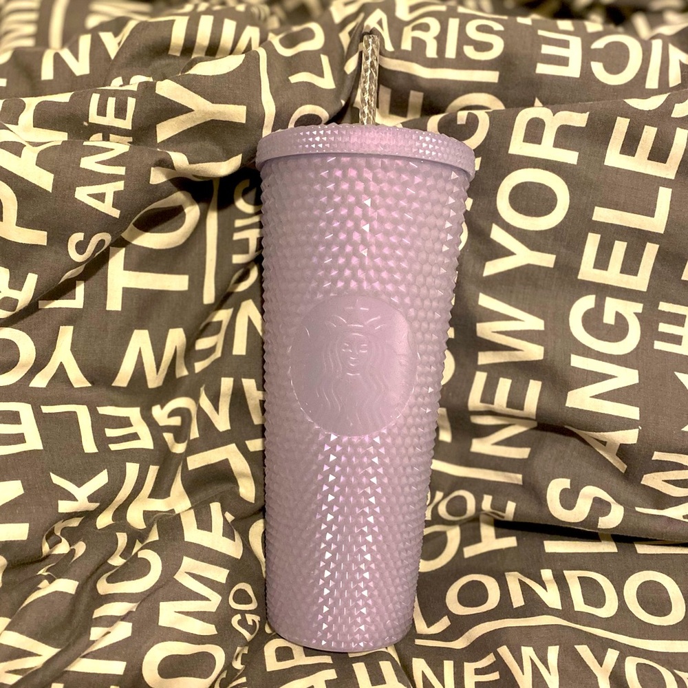 Brand New - Starbucks 20 Oz Light violet Studded Tumbler